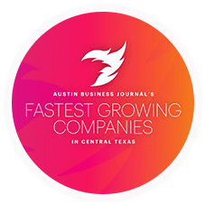 Austin Business Journal Fastest Growing Companies in Central Texas Award Logo.