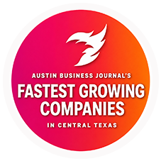 Austin Business Journal Fastest Growing Companies in Central Texas Award Logo.
