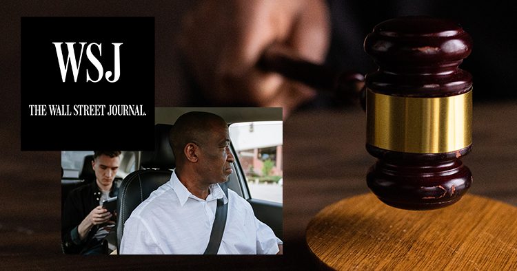 Wall Street Journal Article on California State Supreme Court ruling in favor of gig-economy drivers as contractors.