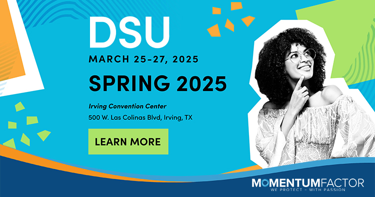 Momentum Factor sponsoring and presenting at DSU Spring 2025 in Irving, Texas.