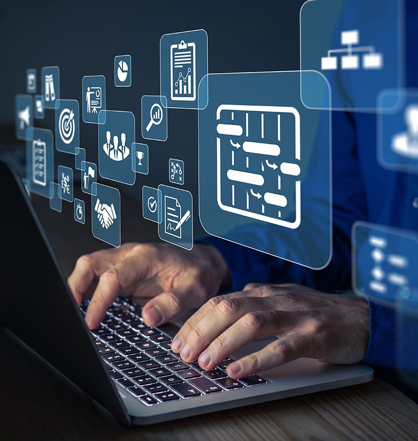 Online Compliance & Business Monitoring on a Laptop