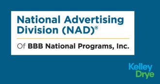 NAD Decision - Kelley Drye Article