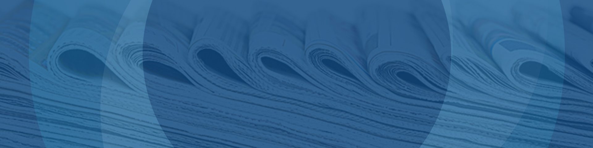 Folded Newspapers - Blue Background