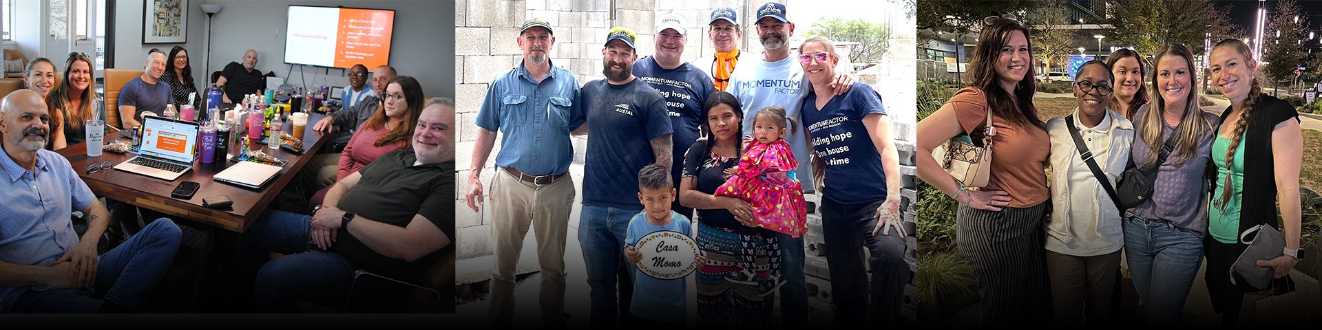 Photos of the Momentum Factor team