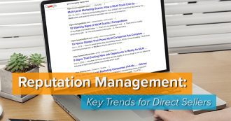 Search Results on Laptop - Online Reputation Management - Key Trends for Direct Sellers
