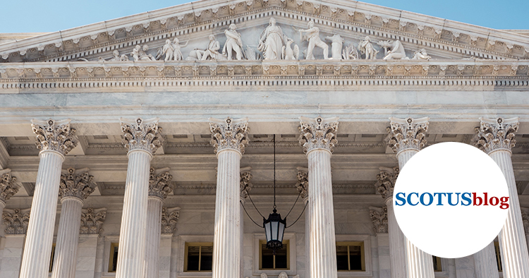 Image of U.S. Supreme Court building promoting posts from the SCOTUSblog